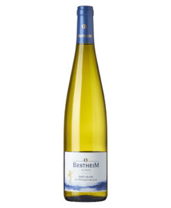 Bestheim pinot blanc AOC Alsace Elzas Frankrijk. Een wijn met een verleidelijk zacht tintje. Heerlijk als begeleider van asperges of paté.