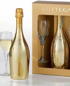 Kerstwijnpakket 6-26 Gold Prosecco Spumante DOC inclusief 2 glazen