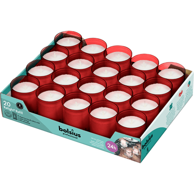 Refills rood 24 branduren tray 20 stuks