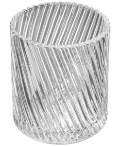 Glazen Clear Cup en theelichthouder Twist transparant