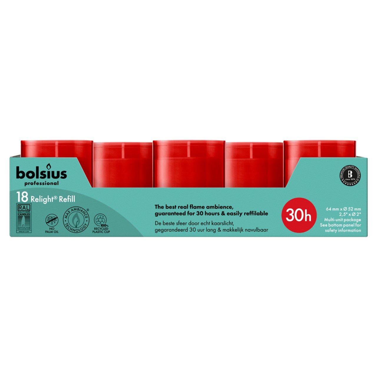Relight® Refill Refills Rood tray 18 stuks - Afbeelding 2